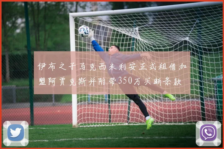 伊布之子马克西米利安正式租借加盟阿贾克斯并附带350万买断条款
